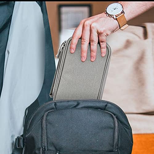 Electronic Organizer Small Travel Cable Organizer Bag, Digital Gadget Organizer Case, Waterproof Travel Gear Storage Carrying Sleeve Pouch for Cable, USB, Earphones, Portable Hard Drives, Power Banks - Image 7