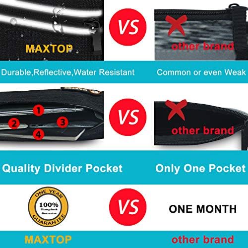 Slim Running Belt Fanny Packs for Women Men, Reflective Waist Pack Phone Holder for Walking Fitness Workout Exercise,Water Resistant Running Travel Belt Bag Jogging Pouch, Gym Accessories for Runner - Image 3