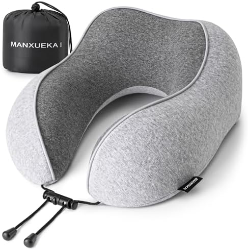 Travel Pillows for Airplanes,100% Pure Memory Foam Travel Neck Pillow by Unknown
