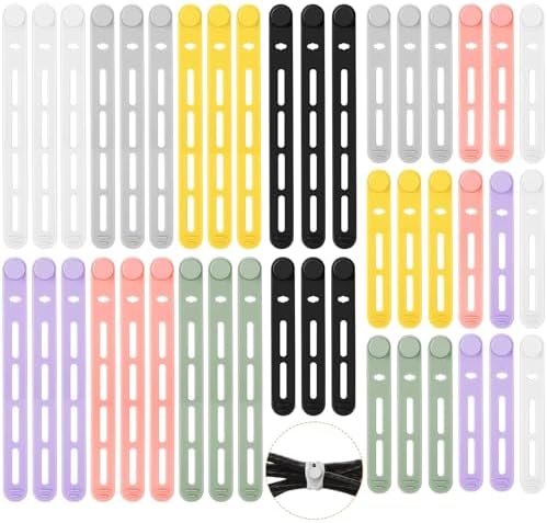 Tellegloww 42 Cable Ties Cord Organizer,Multicolor,3.15 Inch, 5.12 Inch by Tellegloww