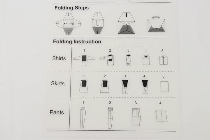 Garment Folder for Travel,uniformer Organizer,packing envelopes for clothing,folding garment bag for suitcase,pants skirt shirt folder board,packing cubes,Sleeve Protector Keeps Clothes Wrinkle Free