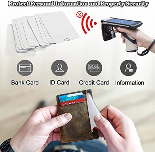 RFID Blocking Sleeves - RFID Card Holder Credit Card Protector for Identity Theft Protection (20) - Image 5