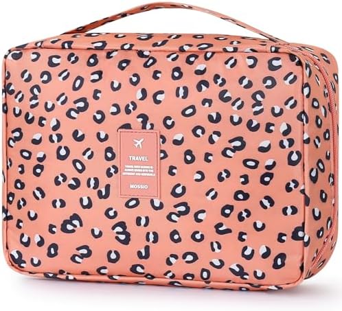 Mossio Hanging Toiletry Bag with Sturdy Hook - Large Portable Cosmetic Makeup Travel Organizer for Men & Women by Mossio