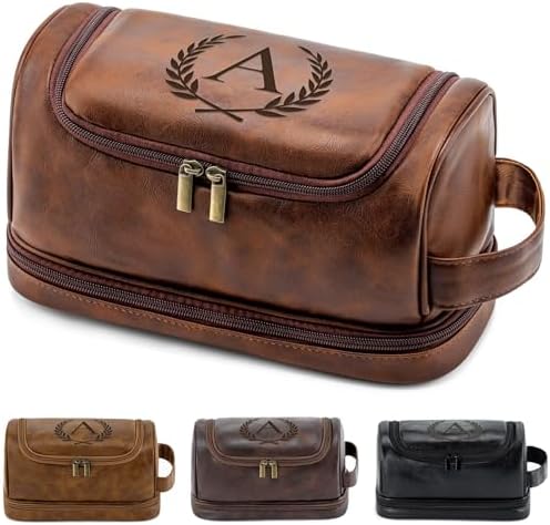 Personalized Dad Gifts from Daughter Son Travel Mens Toiletry Bag by Aganmi