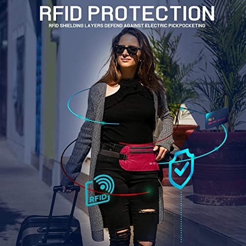 Money Belt For Travel Wallet Belt Passport Holder Travel Pouch to Protect You With RFID Transmissions –Secure, Hidden - Image 5