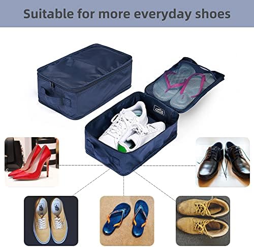 Travel Shoe Bags, Foldable Waterproof Shoe Puches Organizer-Double Layer (Multi-colored4) - Image 4