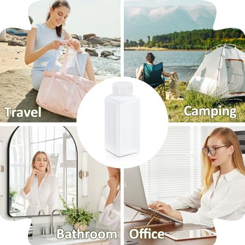4oz/120ml Leak Proof Plastic Bottles with Caps for Liquids Sample, Reusable Small Bottles Containers for Travel, Camping and Hiking (Translucent, 10 Pcs) - Image 4