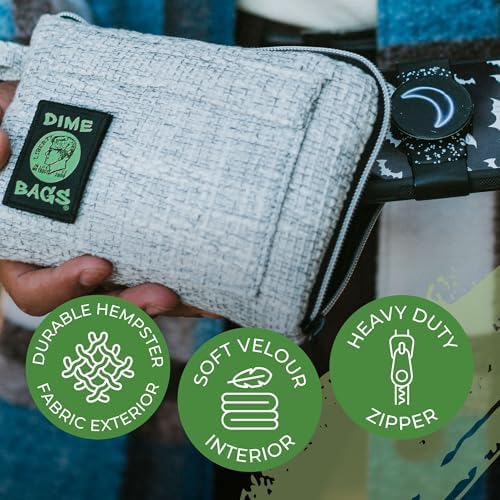 Dime Bags All-in-One Padded Pouch with Accessory Tray & Smell/Spill Proof Pocket, Protective Case for Glass Storage & Travel - Image 5