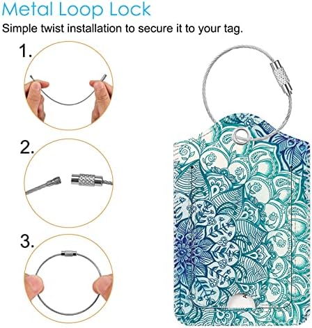 Fintie Luggage Tags Privacy Cover ID Label for Travel Bag Suitcase - Image 2