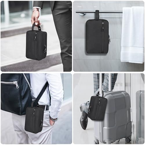 Hanging Toiletry Shower Bag, Mens Hygiene Bag for Travel Gym Business - Image 6