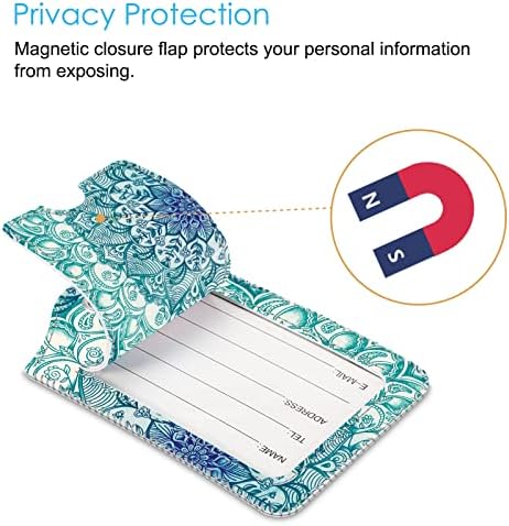 Fintie Luggage Tags Privacy Cover ID Label for Travel Bag Suitcase - Image 3