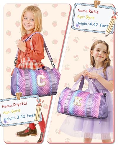 Dorm Room Essentials for Girls-Girl Gym Bag with Shoe Compartment - Image 6