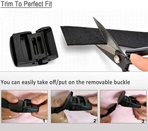 WYuZe Men Nylon Web Belt No Metal Lightweight Military Tactical Hiking Belt - Image 6