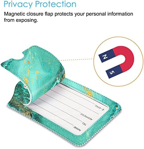 Fintie Luggage Tags Privacy Cover ID Label for Travel Bag Suitcase - Image 3