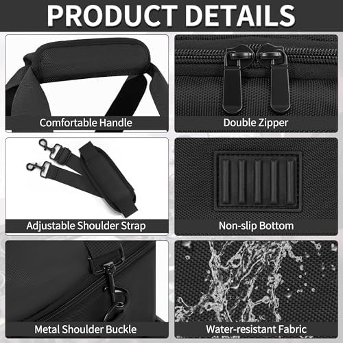 DJ Cable File Bag with 6 Adjustable Dividers Travel Gig Bag for Cables - Image 7