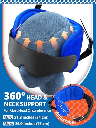 SARISUN Travel Pillow for Airplanes Sleep, Seat Strap for Stable Support - Image 4