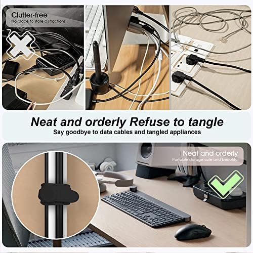 3 Inch Reusable Cable Ties, Silicone Cord Organizer, 20Pcs-Black - Image 5