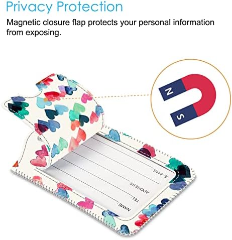 Fintie Luggage Tags Privacy Cover ID Label for Travel Bag Suitcase - Image 3