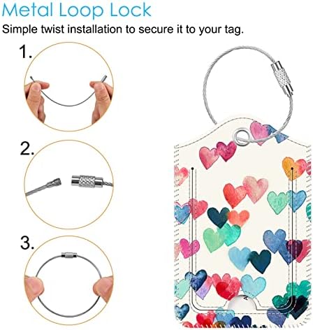 Fintie Luggage Tags Privacy Cover ID Label for Travel Bag Suitcase - Image 2