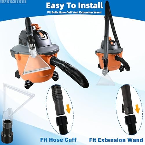Happy Tree Universal Fits All Shop Vacs Large 7-1/2" Clear Extraction Head with 2-1/2" &1-7/8" & 1-1/4" Adapters for Auto Detailing, Shop Vac Extractor Attachment for 1-26 Gallon Wet Vacuum Cleaners - Image 6