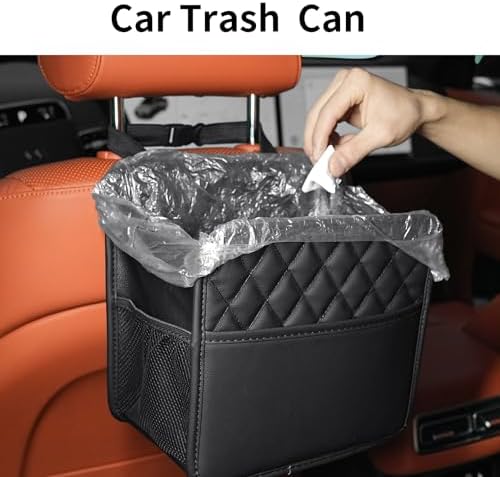 FrgKbTm 2Pack Car Seat Back Organizer, Waterproof Car Backseat Organizer with Cup Holders Large Capacity Hanging Car Storage Bag for Phones Documents Cups Bottle Travel Compatible with Most Vehicles - Image 4