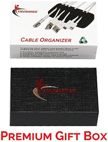 Heaviest Cable Organizer on the Market! Compact and Weighted Desktop Cord Holder for Desk and Nightstand, Eco-Friendly Silicone, No Bad Smell, Bundled with 4 Reusable Cable Ties! (Fuscia Pink) - Image 5