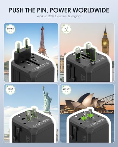 EPICKA PD 35W Universal Travel Adapter, 2AC/2USB-C/3USB-A - Image 4