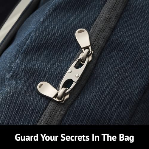 zelin Zipper Clips Anti thefts, Carabiner, Travel Essentials 8Pcs Grey - Image 4