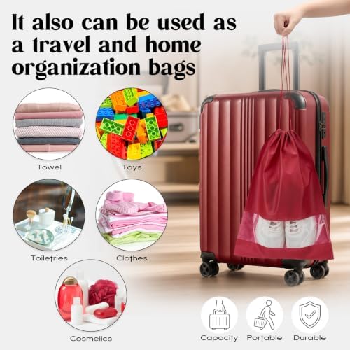 Shappy 50 Pcs Colorful Shoe Bags for Travel Storage - Image 6