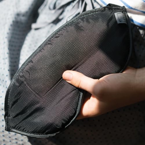 Lewis N. Clark Comfort Sleep Mask | Eye Mask for Travel | Comfortable & Breathable | Light Blocking & Adjustable | Navy - Image 6