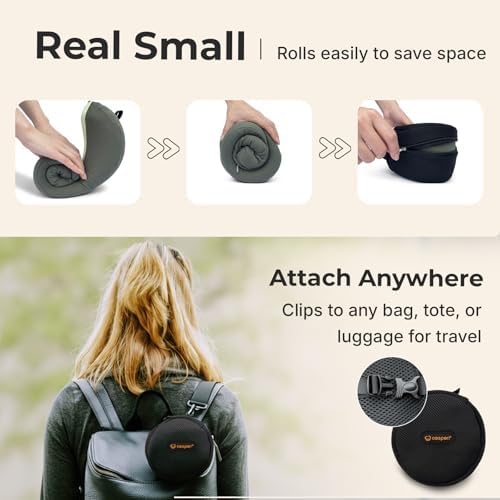 Ergonomic Travel Neck Pillow for Airplanes & Cars, Large - Image 7