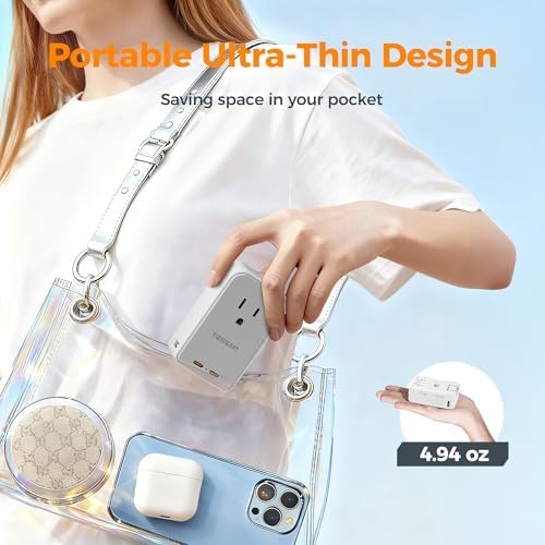 TESSAN Universal Travel Adapter PD 45W, 1 Pack - Image 5
