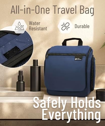 D&D Wanderlust D&D Hanging Travel Toiletry Bag for Men and Women – Cosmetics, Makeup and Toiletries Organizer Kit with 10 Compartments - Image 6