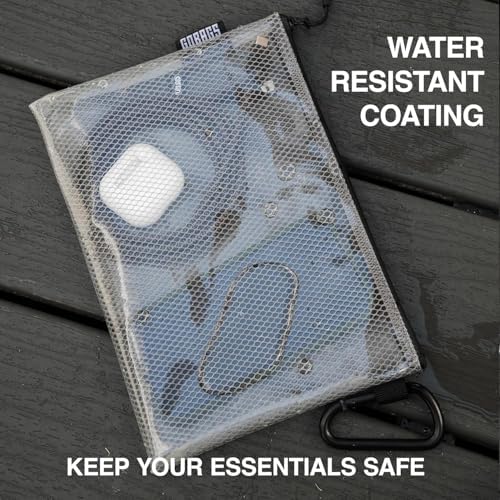 GOBAGS Air Production Large Clear Zipper Pouch (4‑Pack) – Cable Organizer & Travel Gear Bag for Electronics, Camera Accessories, Tool Pouch & Small Tech Storage - Image 6