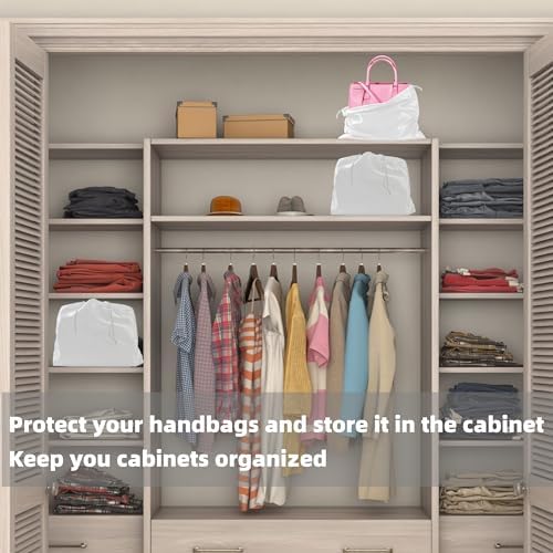 12 Pack Dust Bags For Handbags Travel Storage Pouch, Purse Dust Bags For Storage, Silk Dust Covers With Drawstring For Purse Shoes Boots - Image 3