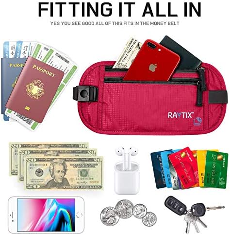Money Belt For Travel Wallet Belt Passport Holder Travel Pouch to Protect You With RFID Transmissions –Secure, Hidden - Image 4