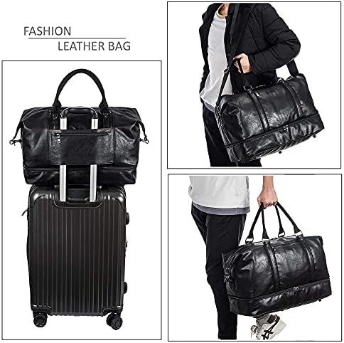Weekender Overnight Bag Carry On Bag Travel Bag with Shoe Pouch - Image 6