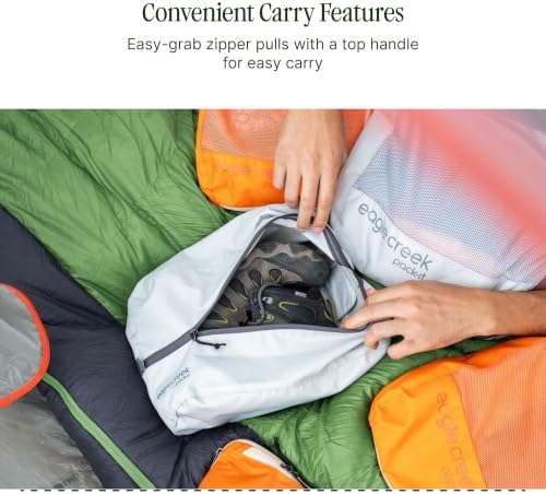 Eagle Creek Pack-It Reveal Shoe Sack - Breathable Shoe Storage Sack for Optimizing Luggage Space - Quick-Drying Material - Lightweight - Translucent Fabric - Washable - Ventilate - Image 5