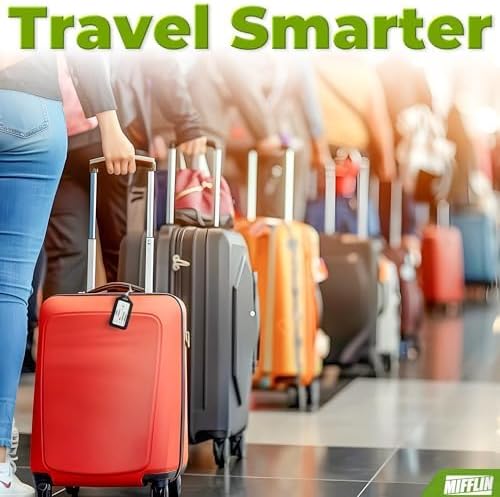 Luggage Tags for Suitcases - Black, 3 PK - TSA Approved Travel Tags - Image 6