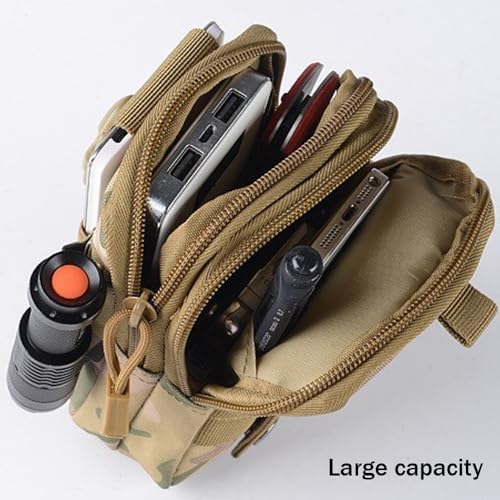 Outdoor Tactical Waist Bag Molle Pouch Military Hip Waist Compact Belt Bag Pouch Wallet Camping Phone Power Bank Camping Hiking Gear Tool Organizer - Image 5