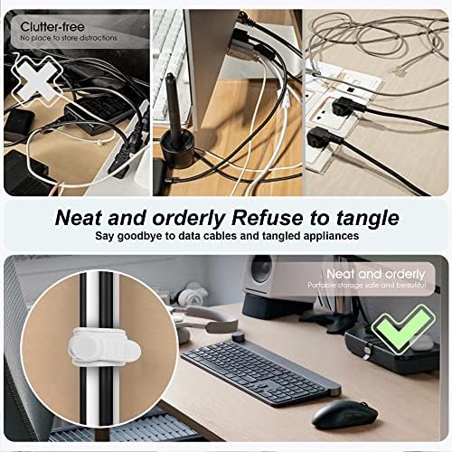 3 Inch Reusable Cable Ties, Silicone Cord Organizer, 24Pcs-Multi - Image 6