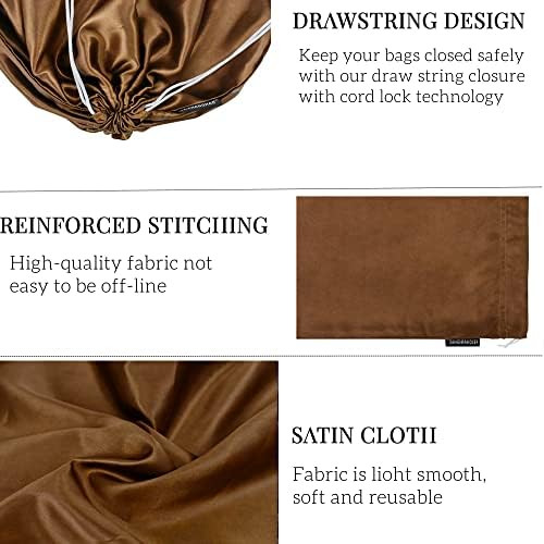 7 Pack Dust Bags for Handbags Storage Silk Cloth Bag With Drawstring Large Storage Pouch for Handbag Purse Shoes Boots - Image 3