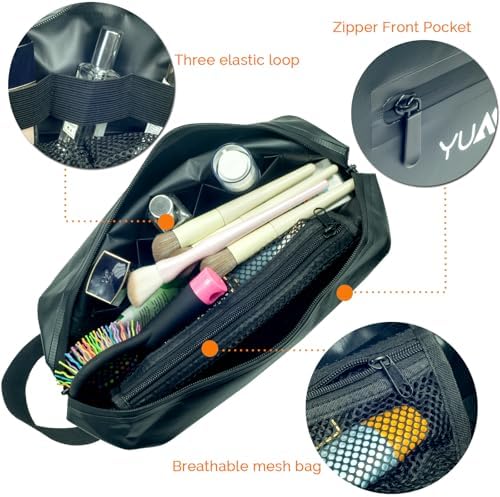 YUMQUA Mens Waterproof Toiletry Bag Dopp Kit for Travel Sport Gym Bathroom - Image 3