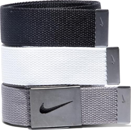 Nike Men's 3 Pack Web Belt by Unknown