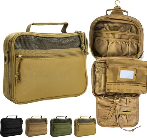 Hanging Toiletry Bag for Men,Men's Travel Essential,Travel Dopp Kit by HJOKLS