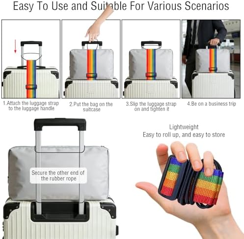3PCS Luggage Straps,Adjustable Luggage Connector Straps to Two Suitcases - Image 3