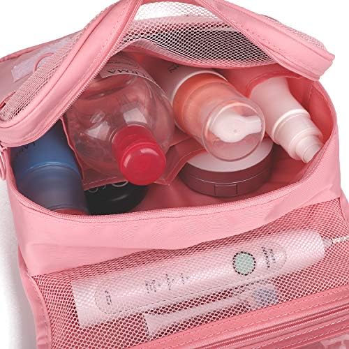 Narwey Small Hanging Travel Toiletry Bag for Women, Travel Bag for Toiletries, Makeup Bag Organizer Make Up Bags Cosmetic Bags for Girls - Image 2