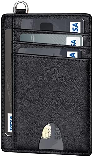 FurArt Slim Minimalist Wallet RFID Credit Card Holder for Men by FurArt