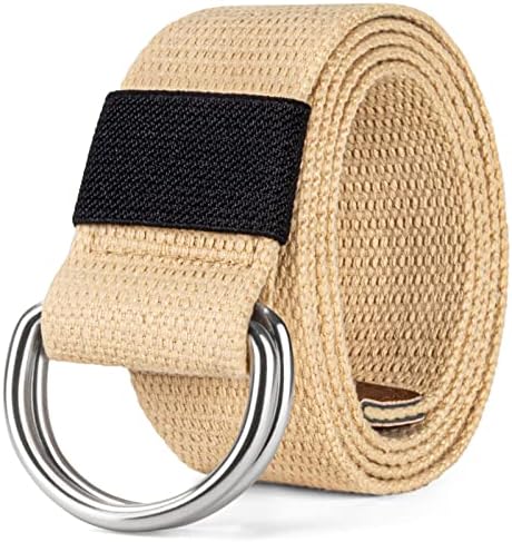 maikun Mens Womens Canvas Belt, D-ring Buckle Cloth Fabric Belt for Men by Maikun