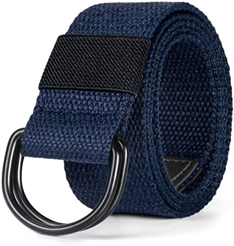 maikun Mens Womens Canvas Belt, D-ring Buckle Cloth Fabric Belt for Men by Maikun